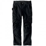 Pantalon de travail en ripstop stretch steel rugged relaxed cargo noir - taille 44 carhartt