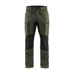 Pantalon de travail services blaklader polycoton ultra l�ger vert arm�e / noir 46
