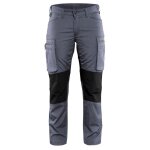 Pantalon de travail services stretch femme blaklader polycoton gris / noir 38