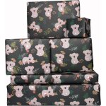 Papier cadeau tendance pour femme - plantes vertes et - 6 feuilles de papier cadeau - anniversaires - ...