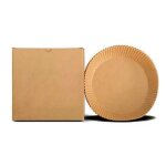 Papier de cuisson rond jetable pour friteuse a air, 50 pi�ces, papier parchemin non perfor�, r�sistant ...