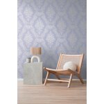 Papier peint baroque profhome 397652 - gu papier peint intiss� textur� avec des ornements satin� pourpre ...