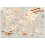 Papier peint enfant carte du monde animaux intissé panoramique 300x210 cm - colle inclus - chambre enfant ... Papier peint enfant carte du monde animaux intissé panoramique 300x210 cm - colle inclus - chambre enfant ...