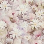 Papier peint floral profhome 387222 - gu papier peint intiss gaufr  chaud lisse avec un dessin floral ...