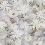 Papier peint floral profhome 387223 - gu papier peint intiss gaufr  chaud lisse avec un dessin floral ...