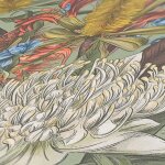 Papier peint floral profhome 394281 - gu papier peint intiss� gaufr� � chaud l�g�rement textur� avec ...