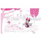 Papier peint intiss� panoramique minnie � paris assise sur un banc disney 400x250cm