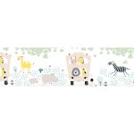 Papier peint motif animal profhome 403756 - gu bordure auto - adh�sive l�g�rement textur� avec des motifs ...
