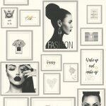 Papier peint � motifs graphiques profhome 369182 - gu papier peint intiss� l�g�rement textur� design ...