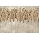 Papier peint panoramique intiss� feuilles 300x210 cm - colle inclus - chambre et salon - moderne papier ...