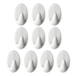 Paquet de 10 crochets muraux autocollants solides s