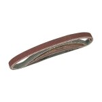 Paquet de 5 bandes ponceuses etroites assorties pour limes electriques 13x457mm