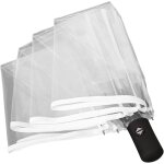 Parapluie automatique transparent, Ø98 cm parapluie anti - tempte parapluie de poche pour hommes et ...