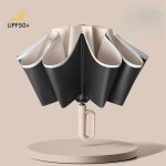 Parapluie  barrage coupe - vent pour hommes et femmes, parapluies de pluie pliants automatiques, poigne ...