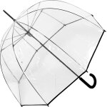 Parapluie - cloche de qualité supérieure - transparent - avec bordure noire Parapluie - cloche de qualité supérieure - transparent - avec bordure noire