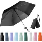 Parapluie compact pliable, parapluie anti uv, mini parapluie pliant, parapluie mini, livr avec une bote ...