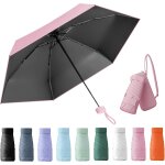 Parapluie compact pliable, parapluie anti uv, mini parapluie pliant, parapluie mini, livr avec une bote ...