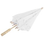 Parapluie en dentelle pour mariage, parasol de marie, accessoires de photographie, fournitures de mariage, ...