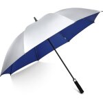 Parapluie de golf uv de 137 / 157, 5 cm, revtement argent, grand auvent coupe - vent, impermable, ...