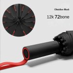 Parapluie pliant coupe - vent entirement existent pour homme et femme, grand renforc 72 sophia, protection ...