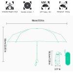 Parapluie pli ultra - lger  six os avec bote protection solaire protection uv pare - soleil soleil ...