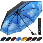 Parapluie rsistant aux temptes avec ouverture et fermeture automatiques, parapluie de poche portable ...