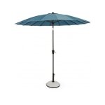 Parasol atlanta rond diam�tre 2. 7 m bleu paon