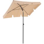 Parasol de balcon rectangulaire 2 x 1 25 m protection upf 50 ombrelle toile avec rev�tement sac de transport ...