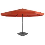 Parasol avec base portable terre cuite vidaxl vidaxl