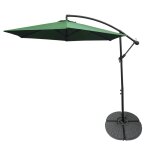 Parasol cantilever suspendu 3m ombre protection uv ext�rieur jardin terrasse parasol banane inclinable ...