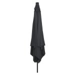 Parasol carr� de jardin vidaxl avec lumi�res led 295x245 cm en anthracite