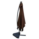 Parasol carr� solenzara chocolat 3x3 m�tres