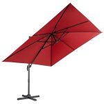 Parasol d�port� 300 x 300 x 273 cm avec rotation a 360 et inclinaison r�glable style moderne en polyester ...