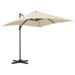 Parasol d�port� carr� inclinable dim. 2, 45l x 2, 45l x 2, 45h m