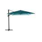 Parasol dport et inclinable rectangule bleu canard elea - 3 x 4 m - hespride
