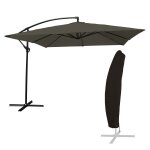 Parasol dport molokai carr 2, 7x2, 7m gris + housse