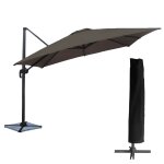 Parasol d�port� molokai carr� 3x3m gris + housse