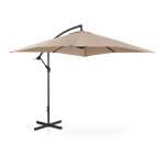 Parasol dport rectangulaire 250 x 250 cm inclinable crme helloshop26 14 0007585