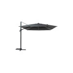 Parasol d�port� rectangulaire melhia graphite avec led - 4 x 3 m - hesp�ride