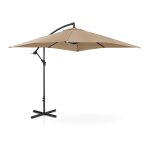 Parasol déporté - taupe - rectangulaire - 250 x 250 cm - inclinable helloshop26 14 0007588 Parasol déporté - taupe - rectangulaire - 250 x 250 cm - inclinable helloshop26 14 0007588