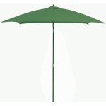Parasol droit - fdv - aluminium tlescopique - fibre de verre - 2x2m - amande
