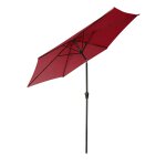 Parasol droit hapuna rond 2, 70m de diam�tre rouge