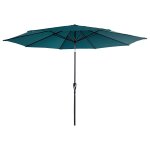 Parasol droit hapuna rond 3, 30m de diam�tre bleu