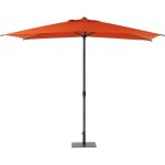 - parasol droit rectangulaire inclinable loompa ambre 3 x 2m en aluminium et polyester