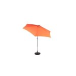 Parasol extrieur rectangulaire double face de 2, 7 m avec manivelle (orange) (sans pied)