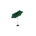 Parasol extrieur rectangulaire double face de 2, 7 m avec manivelle (vert fonc) (sans pied)
