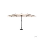 Parasol extérieur rectangulaire double face de 4, 5 m avec manivelle (kaki) (sans pied) Parasol extérieur rectangulaire double face de 4, 5 m avec manivelle (kaki) (sans pied)