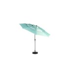 Parasol extrieur rectangulaire double face de 4, 5 m avec manivelle (vert clair) (sans pied).