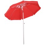 Parasol inclinable octogonal ? 190 cm tissu polyester haute densit? anti - uv hauteur r?glable m?t alu ...