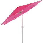 Parasol de jardin  2, 7m inclinable polyester / aluminium 5kg rose 04 0003873